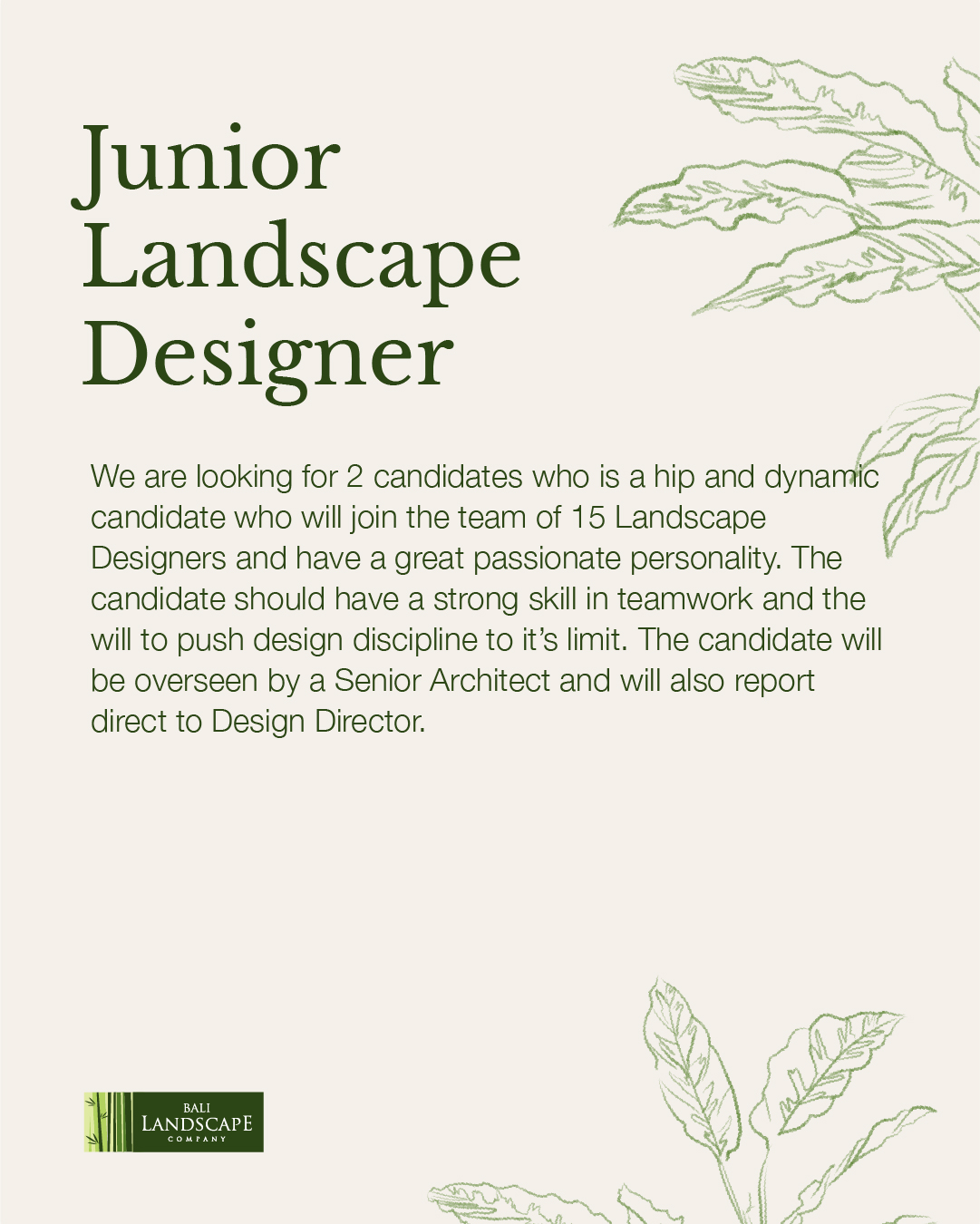 Junior Landscape Designer